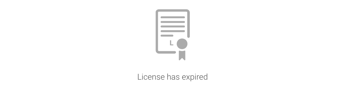 License has expired