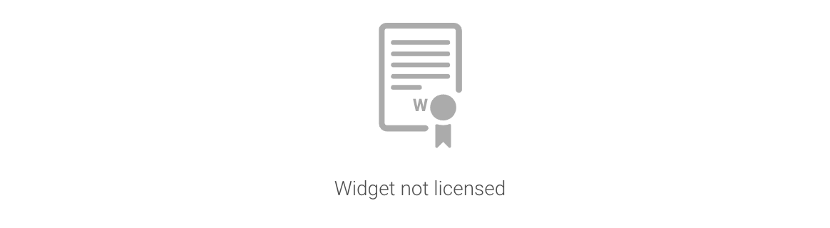 Widget Not Licensed